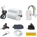 Brushless DC Motor 3000W 72V Electric Motor High Power Brushless Controller 50A Scooter Motor Go Kart Electric Motor Kit (No Brackets and Bases Installed)