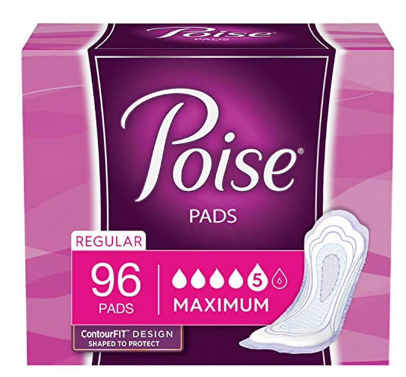 Poise Pads, Regular Length, Ultimate Absorbency 42 pads (2 packs)