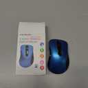 memzuoix 2.4G Portable Wireless Mouse, 1400 DPI Mobile Optical Cordless Mice with USB Receiver for Computer, Laptop, PC, Desktop, MacBook, 5 Buttons, Blue