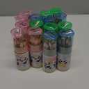 AmazingSpark 15 Pack Christmas Mini Drawing Colored Pencils Bulk Cute Animal Cartoon Drawing Pencils for Kids with Sharpener Portable Color Tube Gift for Painting Classroom School(Panda)