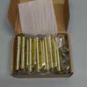 Door Hinges Polished Brass 3.5 Inch Interior Door Hinges Bright Gold 12 Pack 5/8" Radius Corners 3-1/2 Hinge for Master Bedroom,Biford,Basement Side Doors Yellow Shiny Luxury Residential Hardware JIW