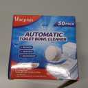 Vacplus Toilet Bowl Cleaner Tablets 50 PACK, Automatic Toilet Bowl Cleaners with Bleach for Deodorizing and Descaling, Bathroom Cleaner Against Tough Stains