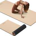 Extra Thick 12mm TPE Exercise Yoga Mat with Strap, 72"L x 24.8"W Non-slip Workout Mat for gymnastics, Pilates, Home, Workout, Gym Floor Fitness