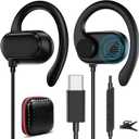 USB Type C Headphone Open Ear Adjustable Over Ear Hook Headset School Kid Corded Earphone Laptop Wired Earbuds for iPhone 17 Pro Max 16 16e 15/Samsung A17 S25 S24 Flip/Android for iPad A16/Pixel 10 9a