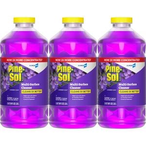 CloroxPro Pine-Sol Multi-Surface Cleaner, All Purpose Cleaner, Lavender Clean, 80 Fluid Ounces, Pack of 3
