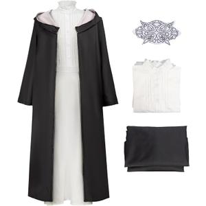 C-ZOFEK Cosplay Costume Uniform White Dress Outfit for Halloween Parties (Large)