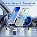 Mitywah iPhone 16 Pro Max Case with Stand, Strong-Magnetic Cover Fit for Magsafe, Military Grade Drop Protective Case, Slim Matte Translucent Kickstand Phone Cover, Pink