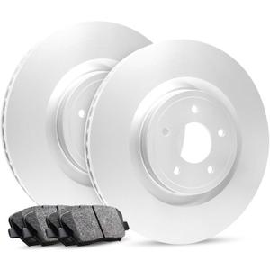 R1 Concepts Front Brake Kit For 2019-2022 Subaru Ascent| Blank Brake Rotors| Ceramic Brake Pads and Rotors Kit