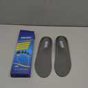 Plantar Fasciitis Feet Insoles Arch Supports Orthotics Inserts Relieve Flat Feet, High Arch (Mens 8-8 1/2 | Womens 10-10 1/2) (Gray)