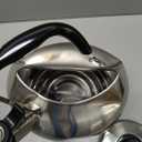 4.2 Quart/4L Large Whistling Tea Kettle, 304 Stainless Steel Brushed Satin, Fast Boil for Induction & Gas Stoves