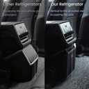 Car Refrigerator for Tesla Model Y Juniper, Rear Center Console Fridge for Tesla Model Y 2026~2025, Cooler & Warmer, Portable Freezer for Camping Traveling Commuting & Sports, 3.6L