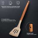 RAXCO Kitchen Set,18-Piece Silicone Cooking Utensils and Stainless Steel Chef's Knives,Khaki (Khiki)