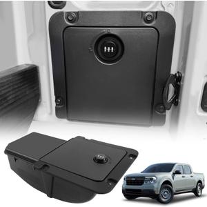 Bed Cargo Partition Storage Bin with Code Lock Compatible with Ford Maverick XL 2022 2023 2024 2025| Code Lock Security Rear Side-Mounted Storage Bin |ABS Cargo Partition Accessories