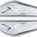 2PCS Front Fender Chrome Finisher Trim Right Left Side Fits X3 F25 X4 F26 2011 2012 2013 2014 2015 2016 2017 Replaces 51117338569 51117338570 (Driver & Right Side)