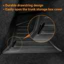 Rear Trunk Side Storage Bins with Lid Fit 2025-2026 Tesla Model Y Juniper