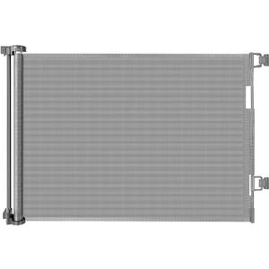 Retractable Dog Gate for Doorways, Indoor/Outdoor Safety Mesh Baby Gates for Stairs, 33" Tall Expands Up To 60" Width, Space- Saving & One Handed Operation Puertas Para Bebes for Hallways, Decks, Porches