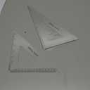 Coopay Large Triangle Ruler Set Square, 30/60 and 45/90 Degrees, Triangle Hollow