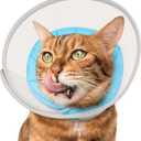 Cat Cone Collar Soft: Comfortable Waterproof Mesh Recovery Cone After Surgery to Stop Licking and Scratch, Alternative to Plastic Elizabeth Head/Neck Cone (Blue)