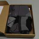 6 Pairs Plantar Fasciitis Socks for Men & Women, Ankle Brace Compression Socks with Arch Support for Achilles Tendonitis, Heel Pain, Swelling & Arthritis Relief, Black, Gray, White, Large