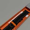 Bandletic Compatible with Apple Watch Ultra 3 2 1 Band 49mm for Men, Suede Leather Bands Breathable Replacement Strap for iWatch Series 11 10 (46mm), 9 8 7 (45mm), SE3 SE2 SE 6 5 4(44mm), Black/Orange