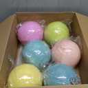 6 Pcs Large Pastel Christmas Tree Balls Ornaments 6 Inch Oversize Xmas Tree Shatterproof Decorations Pink Blue Purple Rainbow Xmas Hanging Ornaments for Christmas Wedding Party Decor