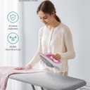 SONGMICS Ironing Board, Foldable Iron Board, Height Adjustable up to 35 Inches, with 4 Layered Cover and Pad, Iron Rest, Hook, Steel X-Legs, for Home, Laundry Room, Dorm, Dove Gray ULLB001G01