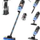 SOWTECH Corded Stick Vacuum Cleaner, 20Kpa Powerful Suction Stick Vacuum with 23Ft Cord, 6 in 1 Lightweight Vacuum Cleaner for Hard Floor Pet Hair, Black