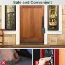 Key Lock BoxPortable Waterproof 4 Digits Combination Lockbox with Removable ShackleResettable Code Safe Security Lock Box for Home, Office, Garage, Apartment Spare Key Storage (1 Pack, Black)