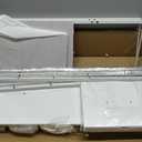 WLIVE 8 Drawer Dresser for Bedroom, Fabric White Dresser with Large Storage Drawer Unit for Entryway, Chest of Drawers for Living Room, 11.8"D x 39.4"W x 31.3"H