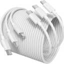 USB C to USB C for Apple iPhone 15 Charger Cable[3-Pack 3ft],Fast Long USB C to USB C Fast Charging Cable Cord for iPhone 15/15 Pro/15 Plus/15 Pro Max,MacBook Air, Mac Book Pro 2020,iPad 12.9 5th (White)