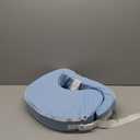 My Brest Friend Professional Nursing Pillow | Ergonomic Breastfeeding Pillows | Ideal for Lactation Consultants, NICUs & More | Breastfeeding Essentials | Handy Side Pocket & Easily Wipes Clean, Blue (Original)