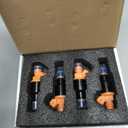 Fuel Injectors Set of 4 Replacement for 4.6L|5.0L|5.4L|5.8L Ford F150 F250 F350 E150 E250 E350 Mustang Expedition Thunderbird, Lincoln, Mercury, Fuel Injector Kit, Replaces 0280150943