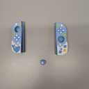 GeekShare Protective Case for Switch Joy Con Controllers,Soft Silicone Protective Cover with 2 Thumb Grips Compatible with Switch/OLED Joy Cons - Shark Party