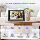 Uhale Digital Picture Frame 32GB Storage 10.1 Inch WiFi Electronic Photo Frames SD Card Slot IPS Touch Screen HD Display Auto Rotate Slideshow Share Videos Photos Instantly Send Wishes Remotely