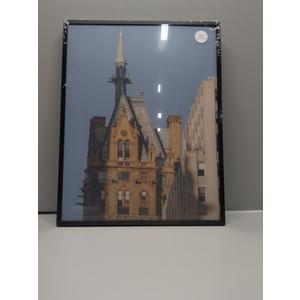 Golden State Art 14x18 Aluminum Picture Frame.Metal Poster. Wall Hook Included. ( 1 Pack Black)