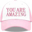 Bride and Groom Wedding Hats,You are Amazing hat You're Like Really Pretty hat, for Wedding Party (Pink)