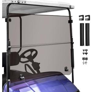 4.5mm Extra Thick Tinted Golf Cart Windshield - Compatible with EZGO TXT 1995-2013 Models (Gas & Electric) | Replacement Windshield for Golf Cart Accessories