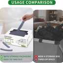 100Pcs(50 Pairs) Non-Woven Shoe Covers Disposable Non Slip for Indoors, Breathable | Durable Booties for Shoes Covers, Fits Up to Size 13 US Men (Gray)