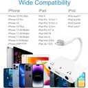 3in1 Lighting to 3.5mm,Headphone Adapter for iPhone, Dual Earphone Jack Audio and Charging Adapter,Headphone Splitter for iPhone 14/13/12/11/XS Max/XR/8/7 Plus /6/ iPad,Support iOS 10 to16