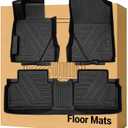 Floor Mats Compatible with 2006-2011 Honda Civic SedanAll Weather Waterproof Durable Anti-Slip Odorless Custom-fit Front Rear Rows Full Set Carpet Protection TPE Liner