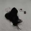 Black Wavy Long Hair Fashionable Breathable Mesh Safe Black Curly Synthetic Hair Daily Dating