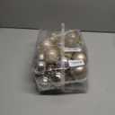 Sparkling Decorations on The Christmas Tree Champagne Christmas Decorations for Interior Decoration Shatterproof Foam Christmas Balls for Holiday Party Decoration 60mm 2.36 inches, 24 Pieces