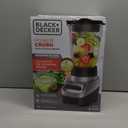 BLACK+DECKER PowerCrush Multi-Function Blender with 6-Cup Glass Jar, 4 Speed Settings, Silver