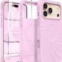 Magnetic for iPhone 17 Pro Case 6.3", Compatible with MagSafe, [Integrated Silicone Camera Control Cover] [Screen Protector], 2X MIL-STD Drop Protection Case for iPhone 17 Pro, Primrose Pink