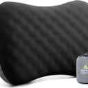 Hikenture Camping Pillow with Soft Foam, Extra-Comfort Inflatable Pillow with Removable Cover, Compact Portable Backpacking Pillow
