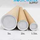 MagicWater Supply Mailing Tube - 2 in x 36 in - Kraft - 4 Pack - for Shipping and Storage of Posters, Arts, Crafts, and Documents
