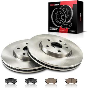 Torchbeam 12.63" Front Brakes and Rotors Kit Brake Kit Compatible with Chevrolet 2010-2015 Camaro 3.6L, 55174 D1404