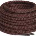 Olukssck 2 Pairs 4mm Rope Shoe Laces for Sneakers, Brown, 63in