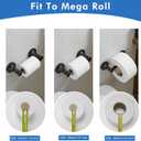 RUMOSE Toilet Paper Roll Holder Bathroom Flexible Pivoting Tissue Handle on Wall Mounted Oil Rubbed Bronze Rustproof Toilet Tissue Roll Holder,Stainless Steel