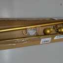 GXOACKJ Curtain Rods for windows 32-48 inch, 5/8 inch Decorative Gold Splicing Heavy Duty Metal Curtain Rod set with Brackets